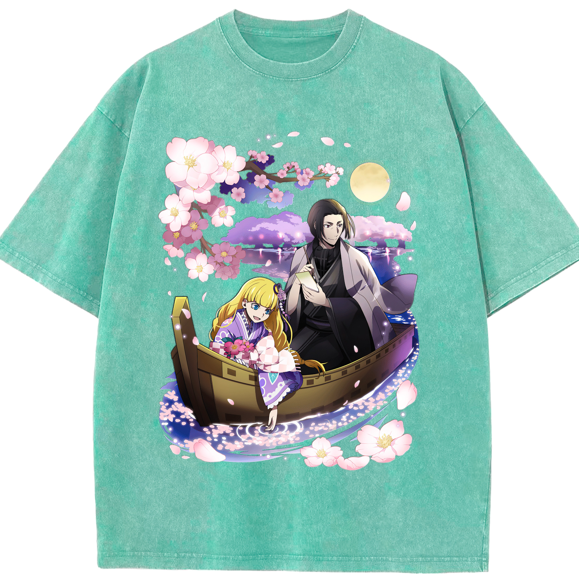 （画像用） 文豪ストレイドッグス Bungo Stray Dogs 綿100% ヴィンテージ風 半袖Tシャツ（フロントプリント）